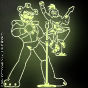 Five Nights at Freddy's Glow in the Dark Coloring Book