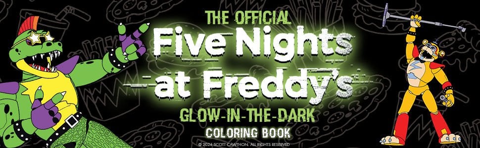 Five Nights at Freddy\'s Glow in the Dark Coloring Book
