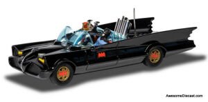 1966 Batmobile w/Batman & Robin Diecast Model Car by Corgi (Reissue)
