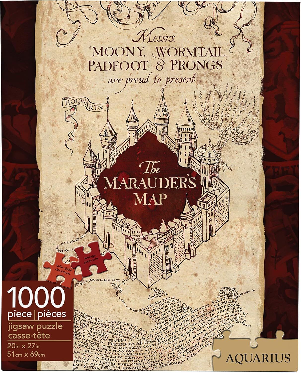 Harry Potter Marauders Map 1000 Piece Jigsaw Puzzle