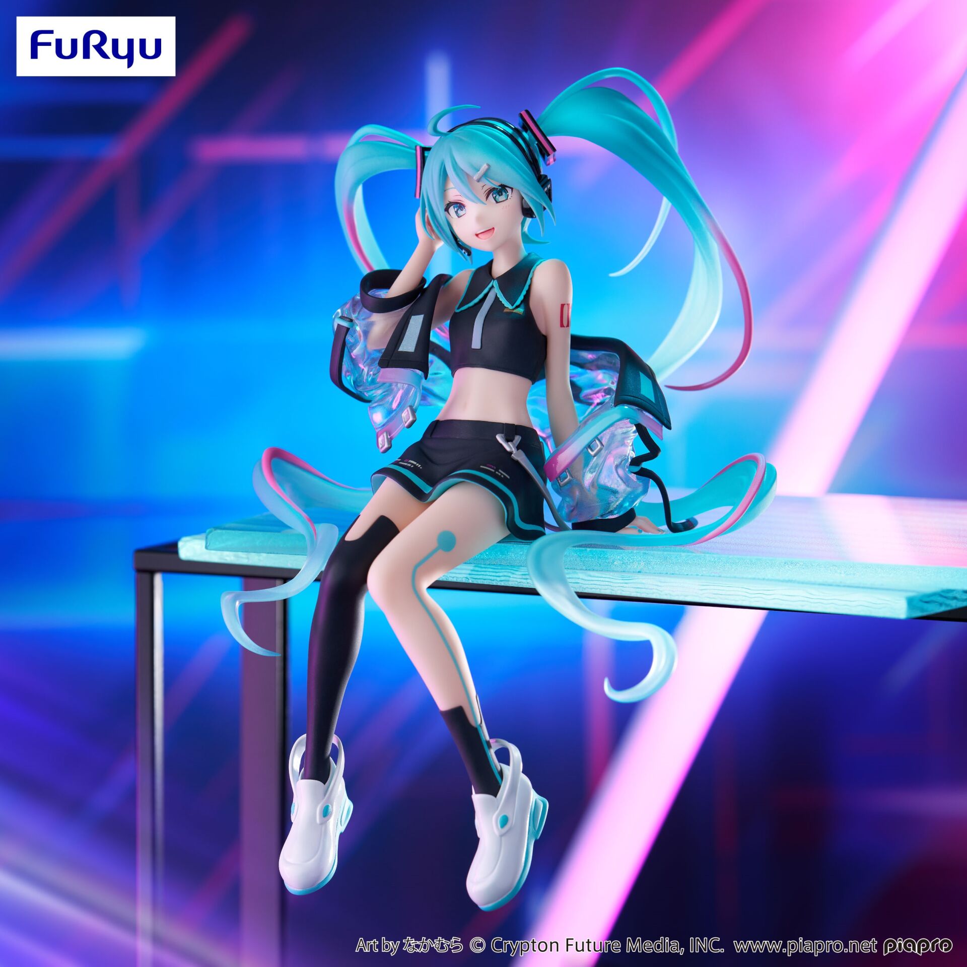 Hatsune Miku - Hatsune Miku Noodle Stopper Prize Figure (Neon Cyber Ver.)