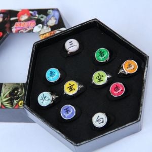 NARUTO AKATSUKİ YÜZÜK SETİ