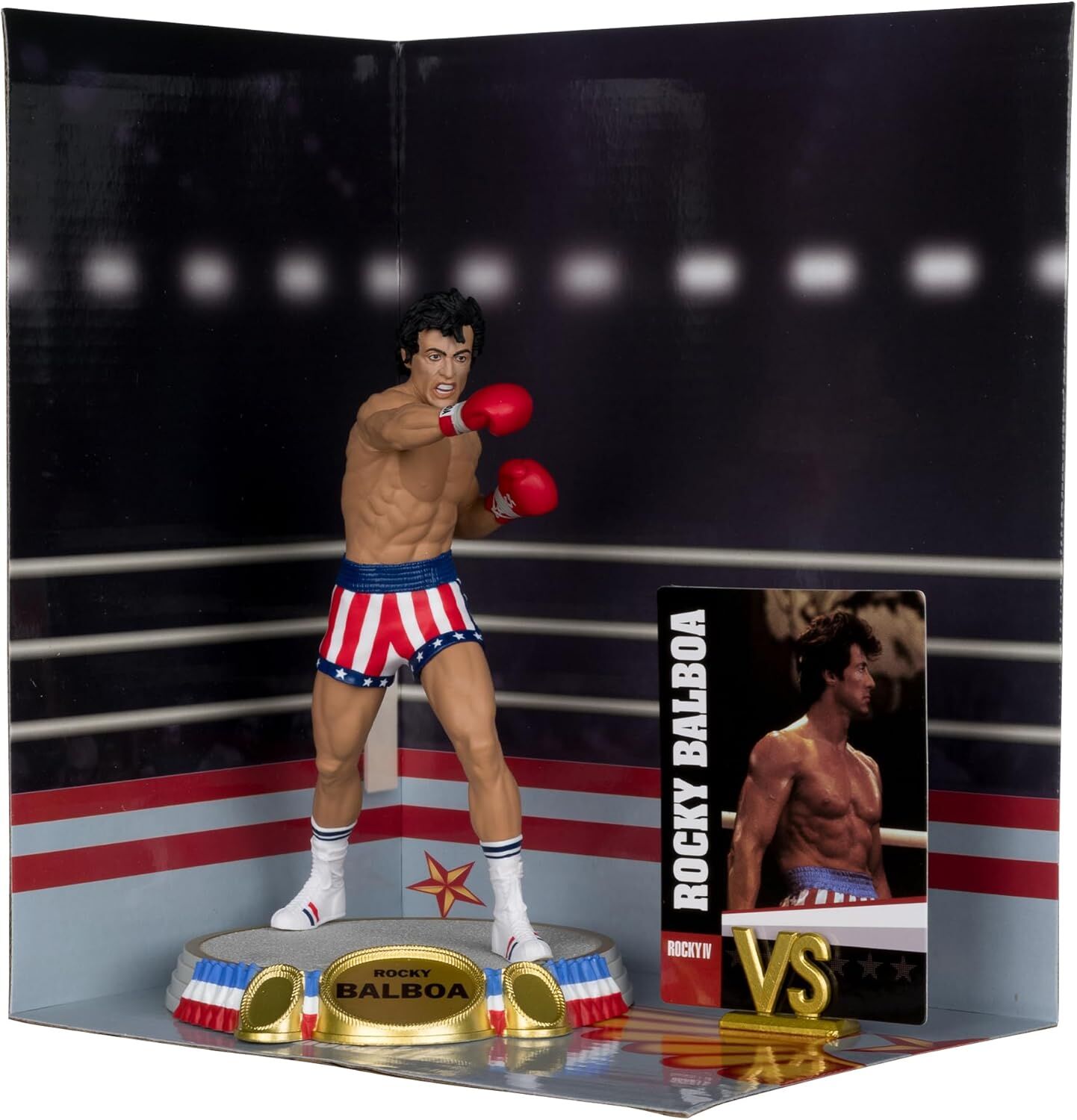 McFarlane Toys - Rocky IV Movie Maniacs - Rocky Balboa - Posed Figure 15cm
