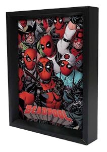DEADPOOL FANS 3D LENTICULAR SHADOW [3D Çerçeveli 3D Tablo]