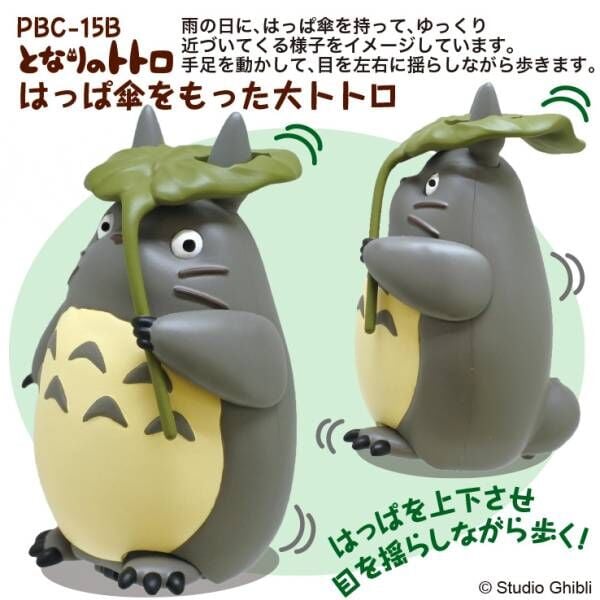 Studio Ghibli Pullback Collection: My Neighbor Totoro - Big Totoro with a Leaf Umbrella
