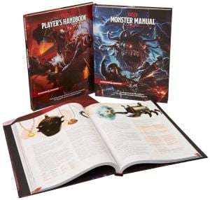 Dungeons & Dragons Core Rulebooks Gift Set (Special Foil Covers Edition with Slipcase, Player's Handbook, Dungeon Master's Guide, Monster Manual, DM Screen