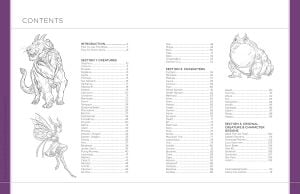 Draw Like an Artist: 100 Fantasy Creatures and Characters: Step-By-Step Realistic Line Drawing - A Sourcebook for Aspiring Artists and Designers