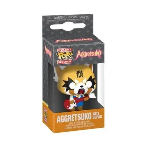 Pocket Pop Keychains - Aggretsuko with Guitar