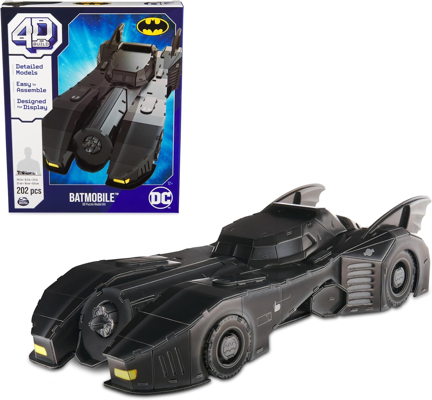 4D Build -  DC Batman Retro Batmobile 3D Puzzle Model Kit