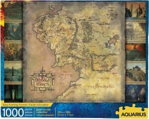 Lord of the Rings Map 1000 Piece Jigsaw Puzzle