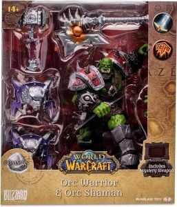 World Of Warcraft 7 Inch Static Figure Common Wave 1 - Orc Warrior & Shaman