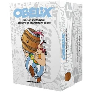 ASTERIX & OBELIX - FIGURINE DE COLLECTION - OBELIX ET SON TONNEAU