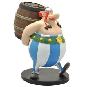 ASTERIX & OBELIX - FIGURINE DE COLLECTION - OBELIX ET SON TONNEAU