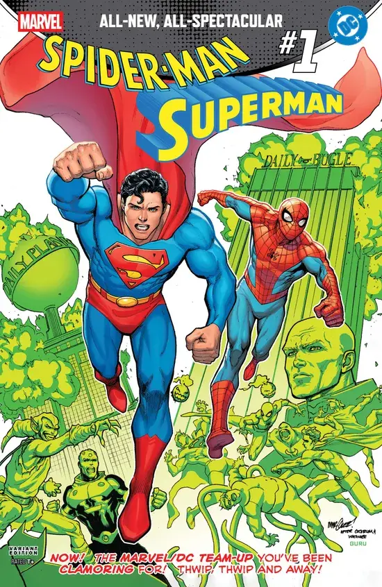 MARVEL/DC: SPIDER-MAN/SUPERMAN #1 DAVID MARQUEZ HOMAGE VARIANT
