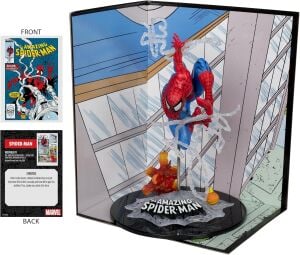 McFarlane Toys - Marvel Spider-Man 1:10th Scale Collectible with Scene (The Amazing Spider-Man #302)