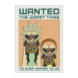 Mabbels Rick & Morty Wanted The Worst Thing 1000 Parça Puzzle