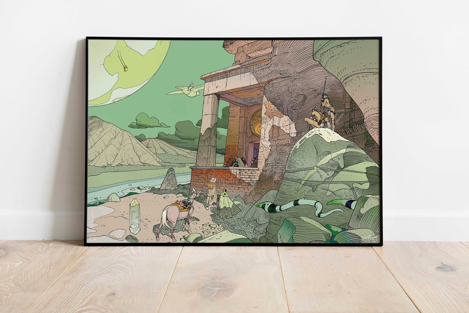Jean Giraud ''Moebius'' - Arzak et Stel - Mystère Montrouge 06 (Poster)