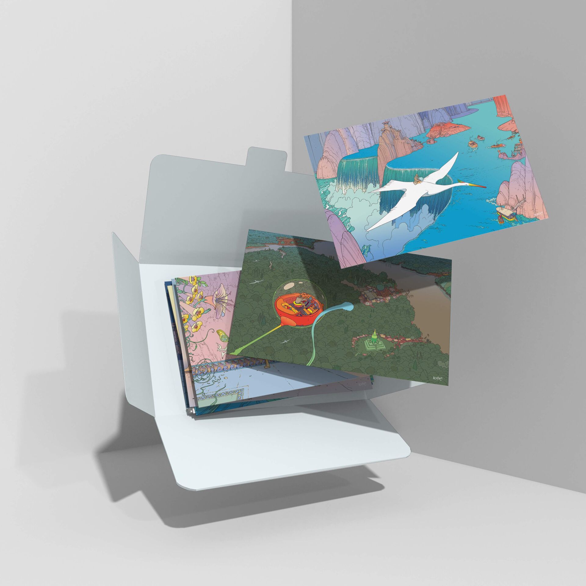 Jean Giraud ''Moebius'' - Set of 10 postcards ''Destination Edena''