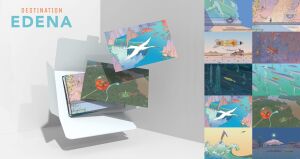 Jean Giraud ''Moebius'' - Set of 10 postcards ''Destination Edena''