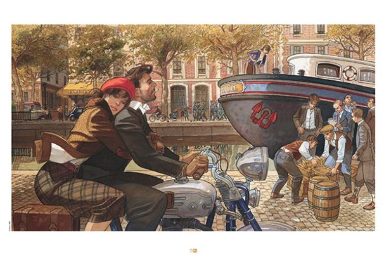 Jean-Pierre Gibrat - Quai de Valmy (affiche) Fine art print