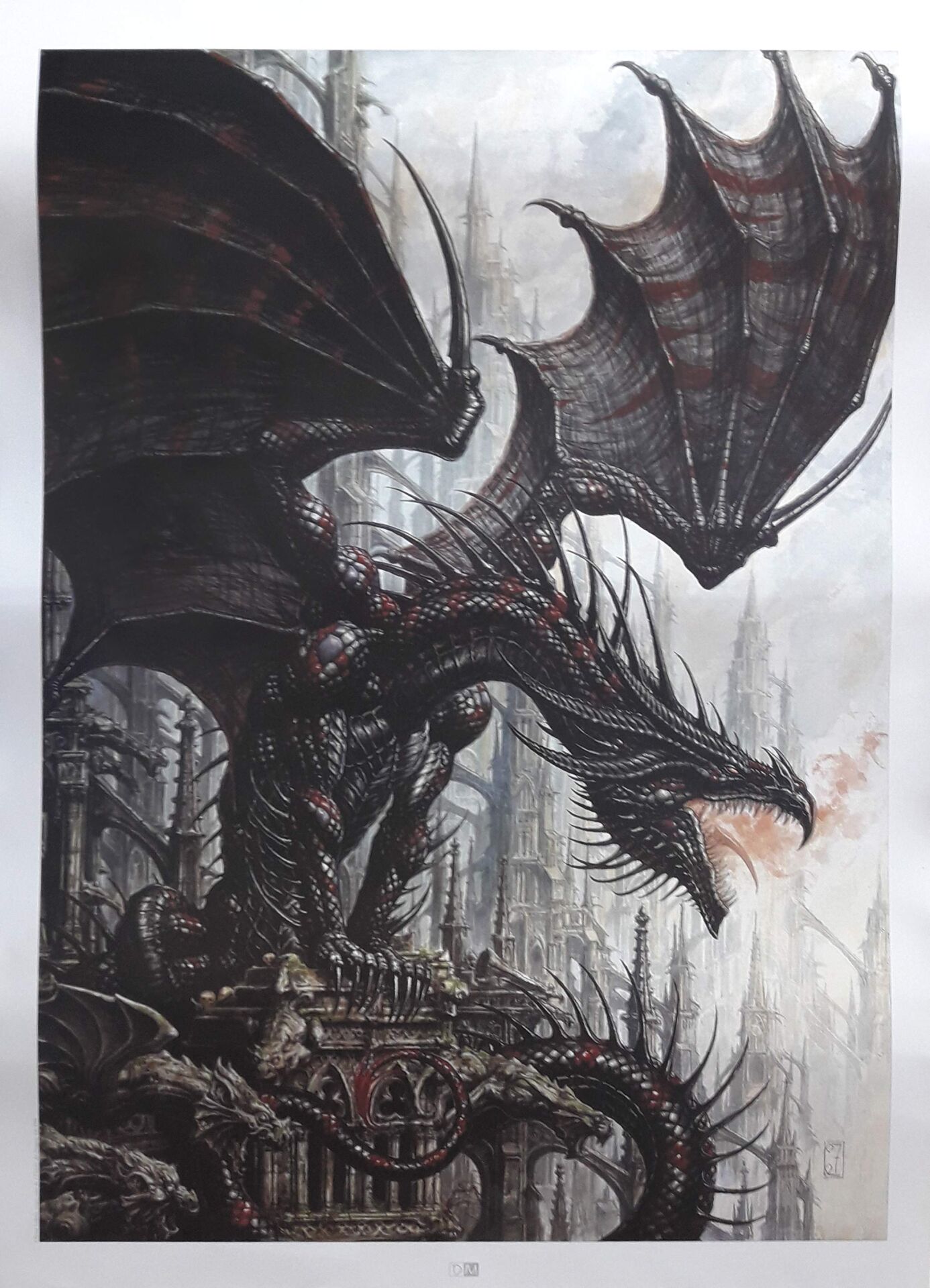 Olivier Ledroit - Cover L'Univers des Dragons (art print)