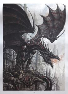 Olivier Ledroit - Cover L'Univers des Dragons (art print)