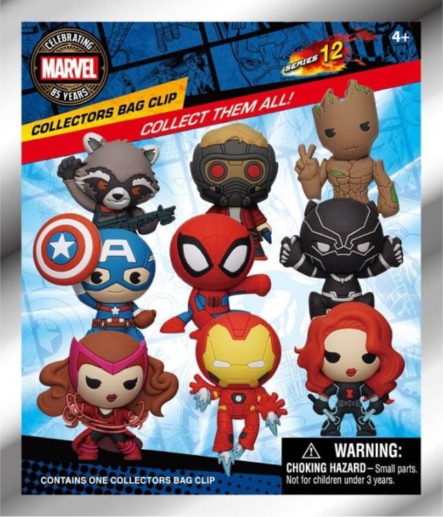 Marvel - 3D Foam Bag Clips (Blind Bag)
