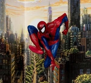 Marvel Spider-Man 1:10th Scale Posed Figure with Scene