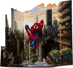 Marvel Spider-Man 1:10th Scale Posed Figure with Scene