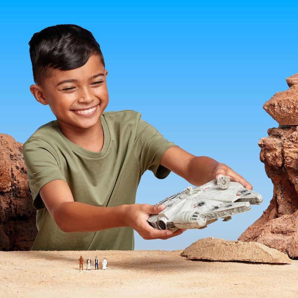 Star Wars Micro Galaxy Squadron – Millennium Falcon Par Jazwares, Neuf Scellé