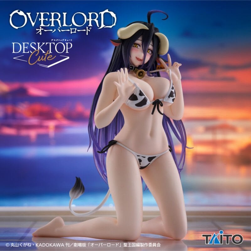 Overlod - Albedo - Desktop Cute Figure ~Cow Spot Swimwear ver,~