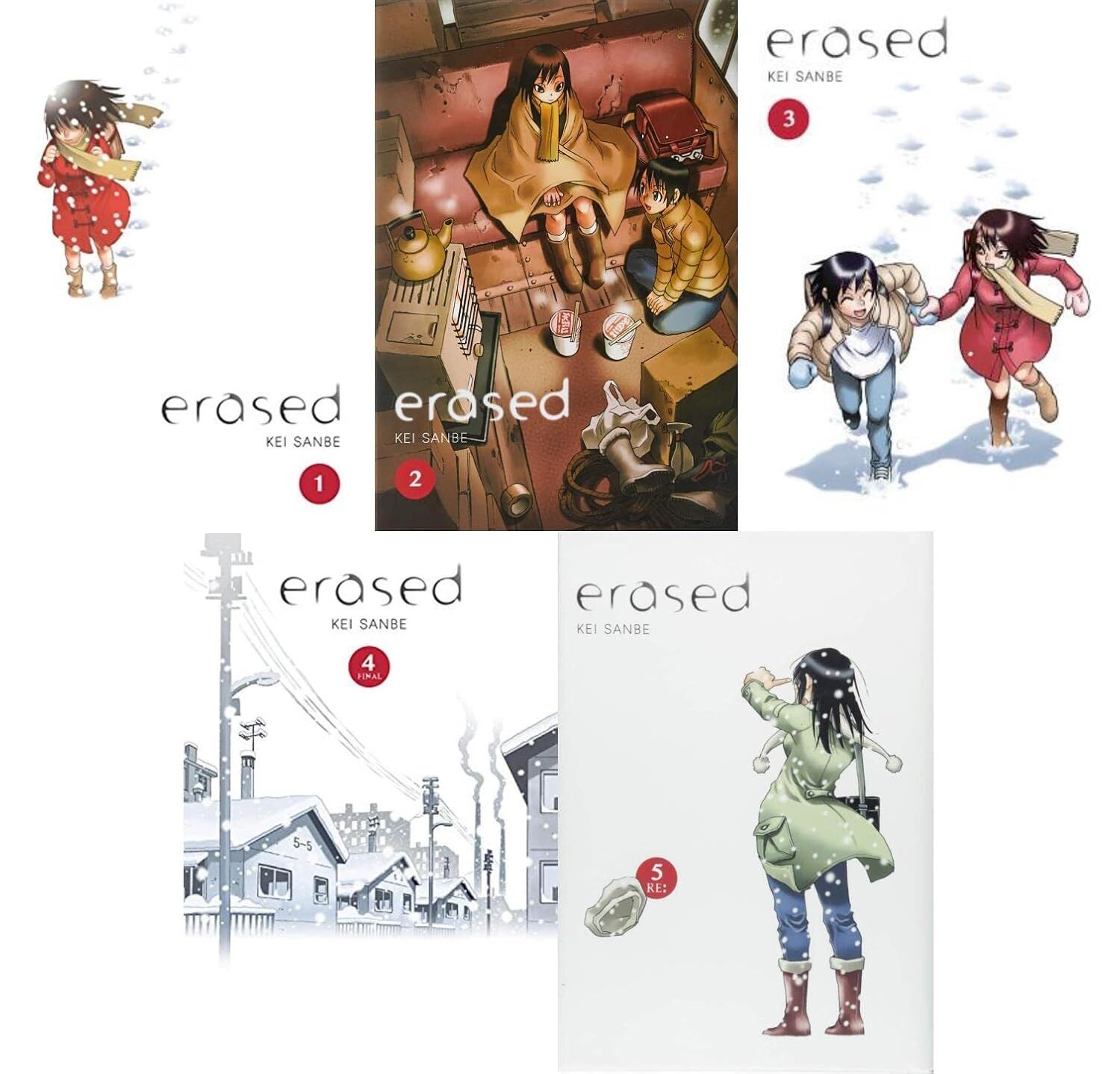 Erased Manga Set 1-5