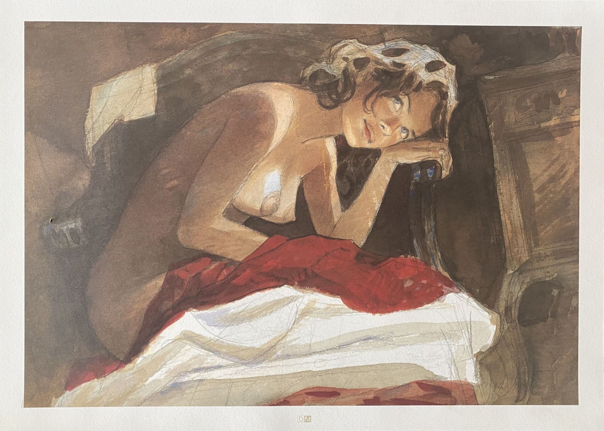 Jean-Pierre Gibrat - Jeanne nue (poster) Fine art print