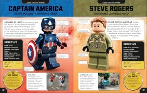 Lego Marvel Character Encyclopedia: With Exclusive Captain America Minifigure