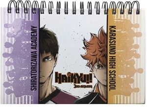 Shoyo vs. Wakatoshi Hardcover Notebook - Haikyuu