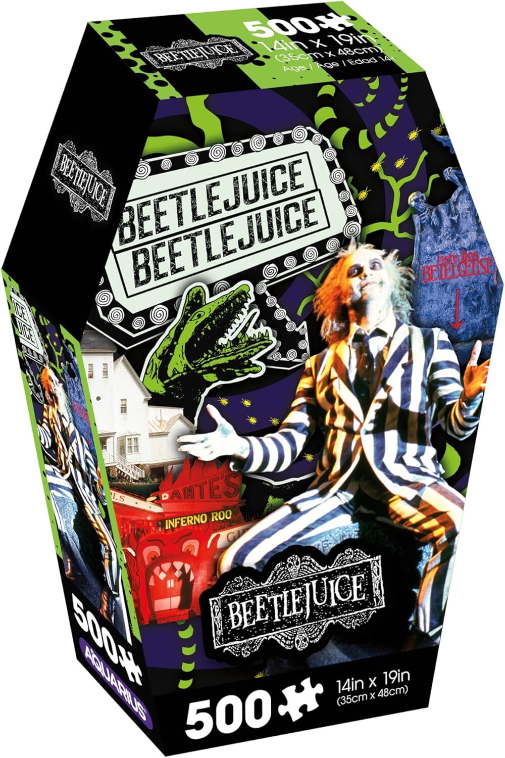 Beetlejuice 500pc Puzzle Coffin Box