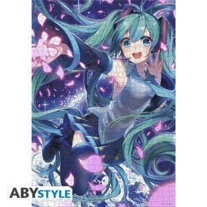 Hatsune Miku with Petals Vocaloid 1000 Piece Jigsaw Puzzle