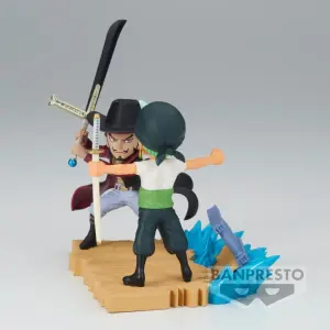 ONE PIECE - WORLD COLLECTABLE FIGURE LOG STORIES - RORONOA ZORO VS DRACULE.MIHAWK