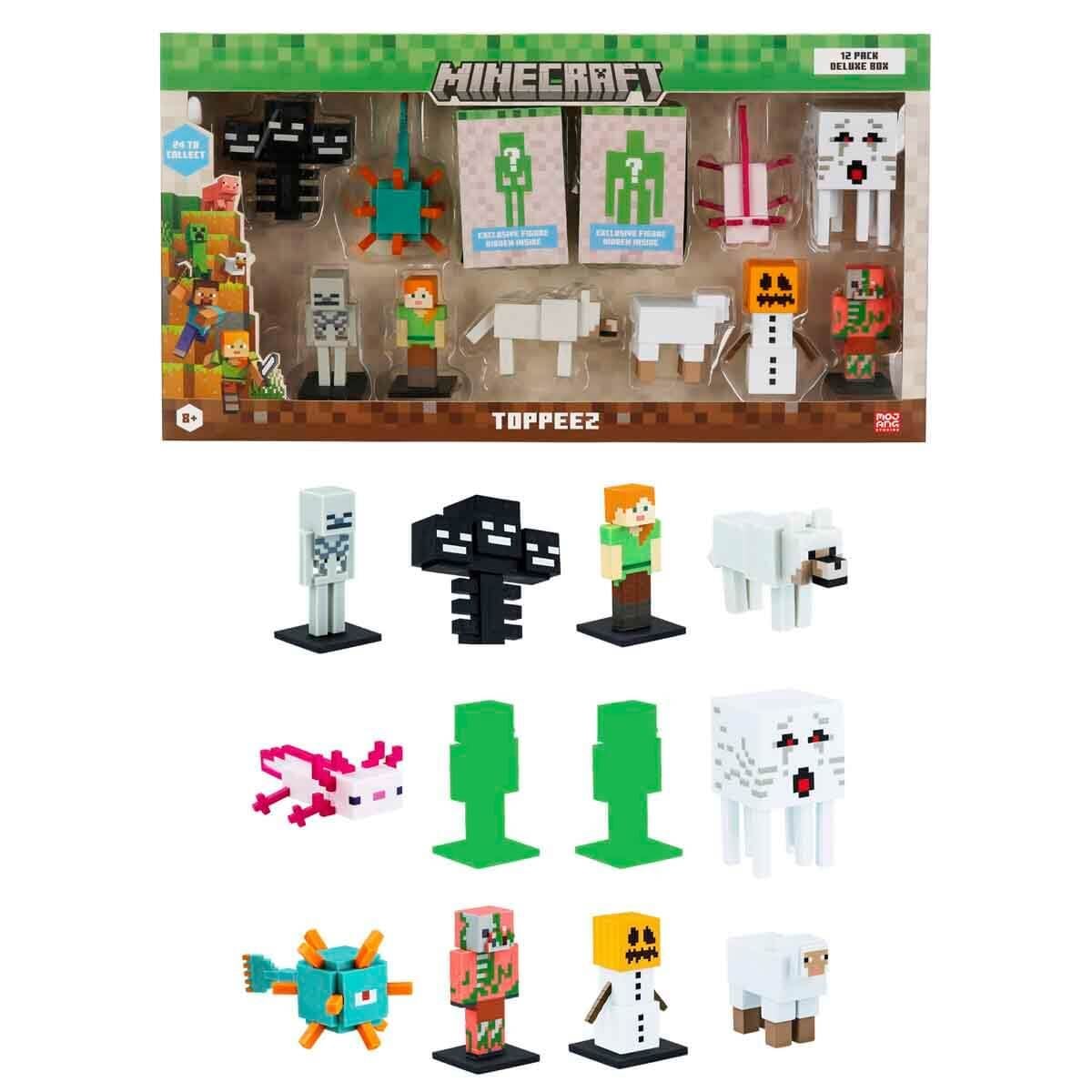 Minecraft 3D Figür Toppeez 12'li Delüks Set