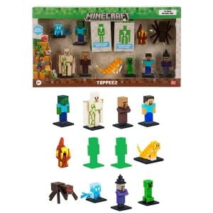 Minecraft 3D Figür Toppeez 12'li Delüks Set
