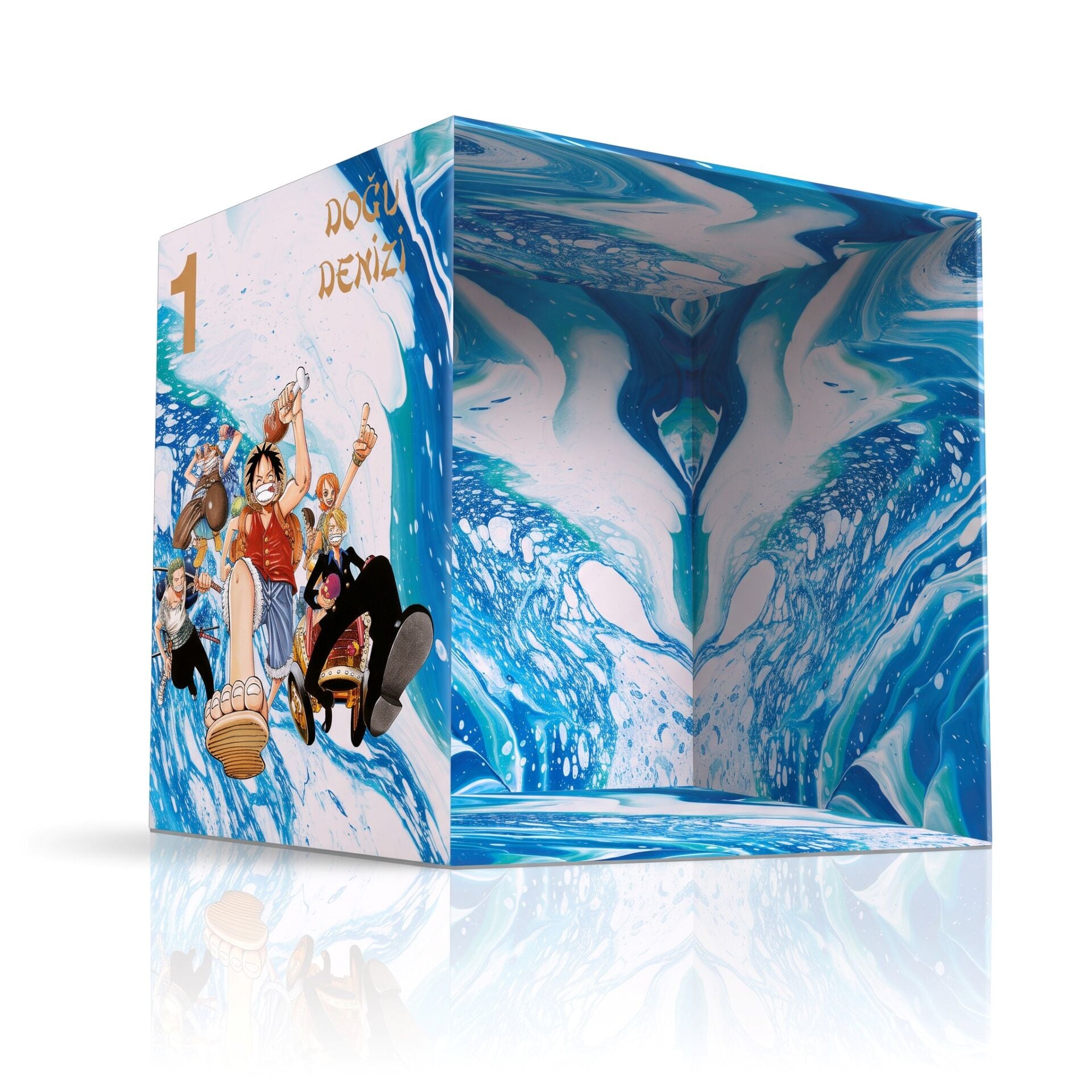 One Piece 1-12 için Kutu (BOŞ KUTU & 1 adet rozet ve poster)