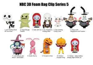Nightmare Before Christmas  - 3D Foam Bag Clips (Blind Bag)