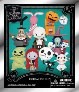 Nightmare Before Christmas  - 3D Foam Bag Clips (Blind Bag)