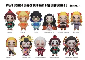 Demon Slayer - 3D Foam Bag Clips (Blind Bag)
