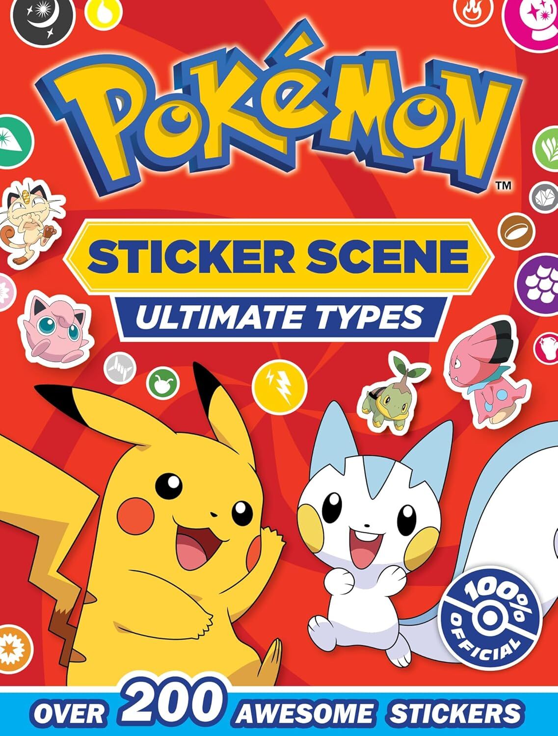 POKÉMON ULTIMATE TYPES STICKER SCENE: Full-Colour Illustrated Sticker Scene Activity Book