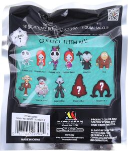 Disney Tim Burton's Nightmare Before Christmas Series 7 - 3D Foam Bag Clip in Blind Bag