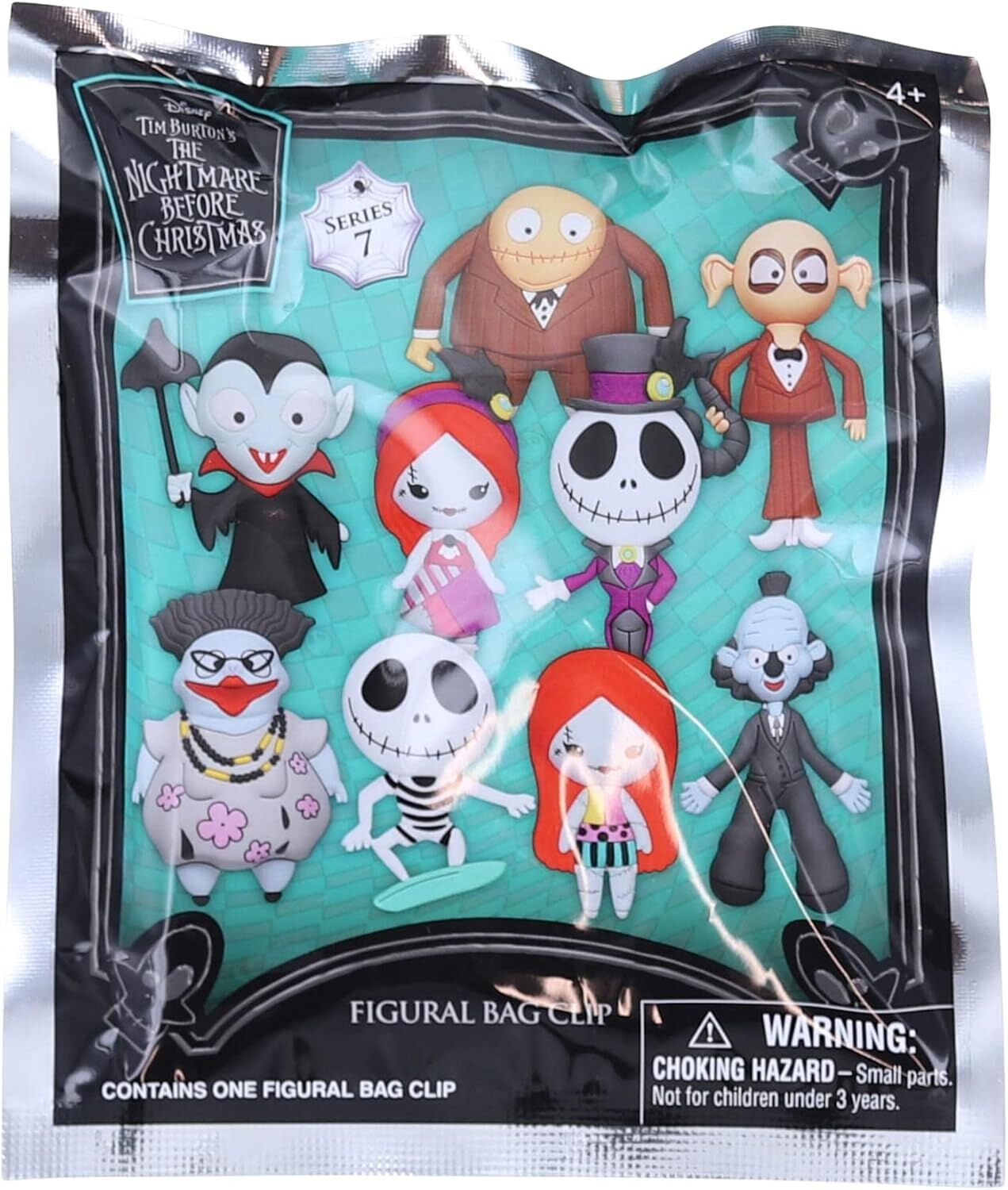 Disney Tim Burton's Nightmare Before Christmas Series 7 - 3D Foam Bag Clip in Blind Bag