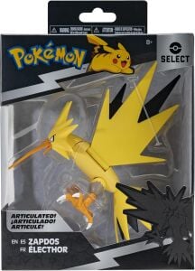 Pokemon Select Super - Articulated Zapdos - Authentic Details Action Figure -