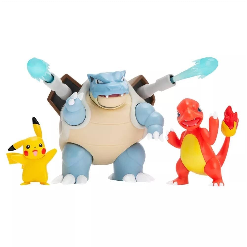 Pokemon - Battle Figure Multi-Pack - Pikachu - Blastoise - Charmeleon - Pokemon Action Figure