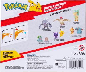 Pokémon Fire and Water Battle Pack - Charizard & Squirtle Action Figures